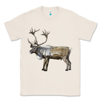 Natural reindeer buck deer Classic Tee - LillyAllenDesigns