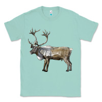 Seafoam reindeer buck deer Classic Tee - LillyAllenDesigns