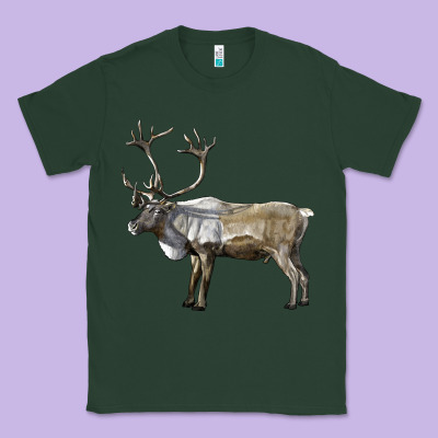 Reindeer Buck Deer Classic Tee Designed By Lillyallendesigns