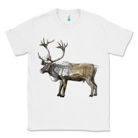 White reindeer buck deer Classic Tee - LillyAllenDesigns