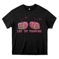Black Save The Pumpkins Heavy Core Tee - texasbilliewilder