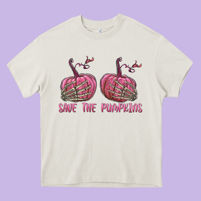 Save The Pumpkins Heavy Core Tee Designed By Texasbilliewilder