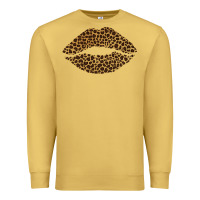 Antique Gold leopard lips Premium Sweatshirt - Bettercallsaul