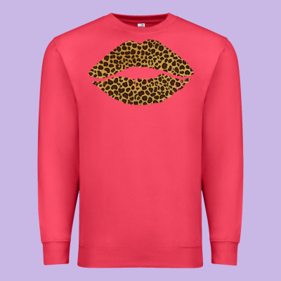 Leopard Lips Premium Sweatshirt Designed By Bettercallsaul