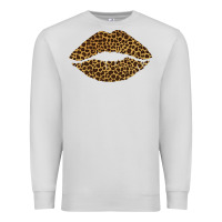 Dove Grey leopard lips Premium Sweatshirt - Bettercallsaul