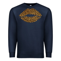 Navy leopard lips Premium Sweatshirt - Bettercallsaul