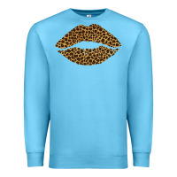 Ocean Blue leopard lips Premium Sweatshirt - Bettercallsaul