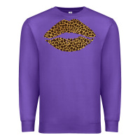 Purple leopard lips Premium Sweatshirt - Bettercallsaul