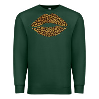Sports Green leopard lips Premium Sweatshirt - Bettercallsaul
