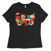 Black strawberry coffee cups Ladies Tee - Zillion Design Studio