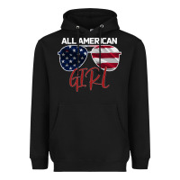 Black All American Girl Heavyweight Hoodie - Bettercallsaul