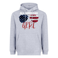 Heather Grey All American Girl Heavyweight Hoodie - Bettercallsaul