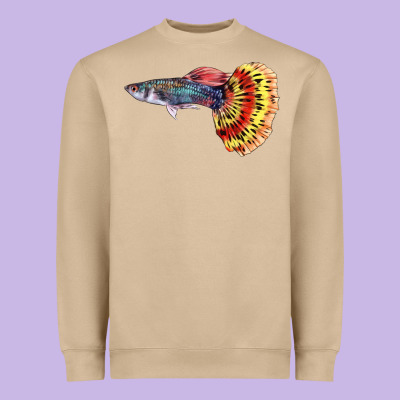 Guppy Fish Heavyweight Sweatshirt Designed By Lillyallendesigns