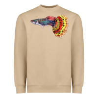 Mushroom Guppy Fish Heavyweight Sweatshirt - LillyAllenDesigns