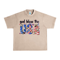 French Oak god bless the usa Urban Heavy Tee - NancyCooperArtShop