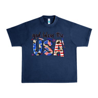 Navy god bless the usa Urban Heavy Tee - NancyCooperArtShop