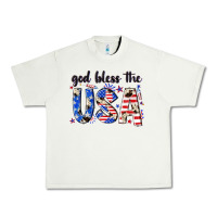 Pistachio god bless the usa Urban Heavy Tee - NancyCooperArtShop