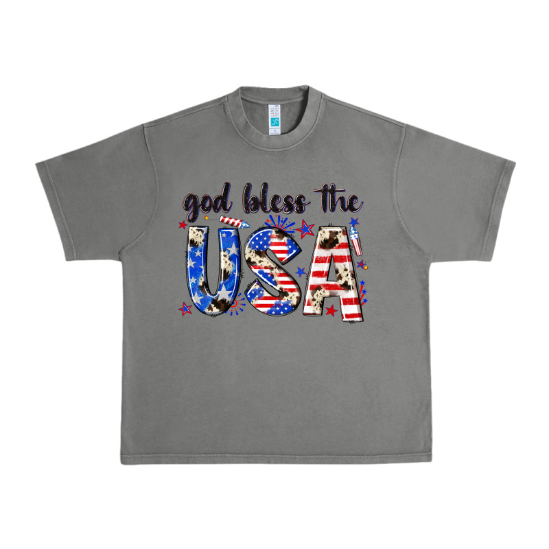God Bless The Usa Urban Heavy Tee by NancyCooperArtShop | Teevron