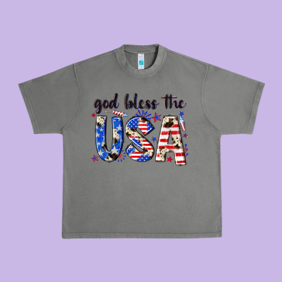 God Bless The Usa Urban Heavy Tee Designed By Nancycooperartshop
