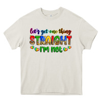 Cream let's get one thing straight i'm not Heavy Core Tee - Zillion Design Studio