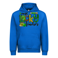 Cobalt St. Patrick's One lucky Teacher Urban Hoodie - OliviaCreatesArt