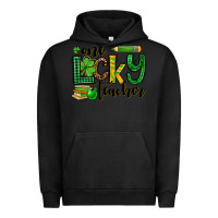 Pigment Black St. Patrick's One lucky Teacher Urban Hoodie - OliviaCreatesArt