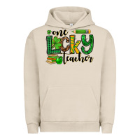 Pigment French Oak St. Patrick's One lucky Teacher Urban Hoodie - OliviaCreatesArt