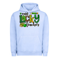Pigment Grape Ice St. Patrick's One lucky Teacher Urban Hoodie - OliviaCreatesArt