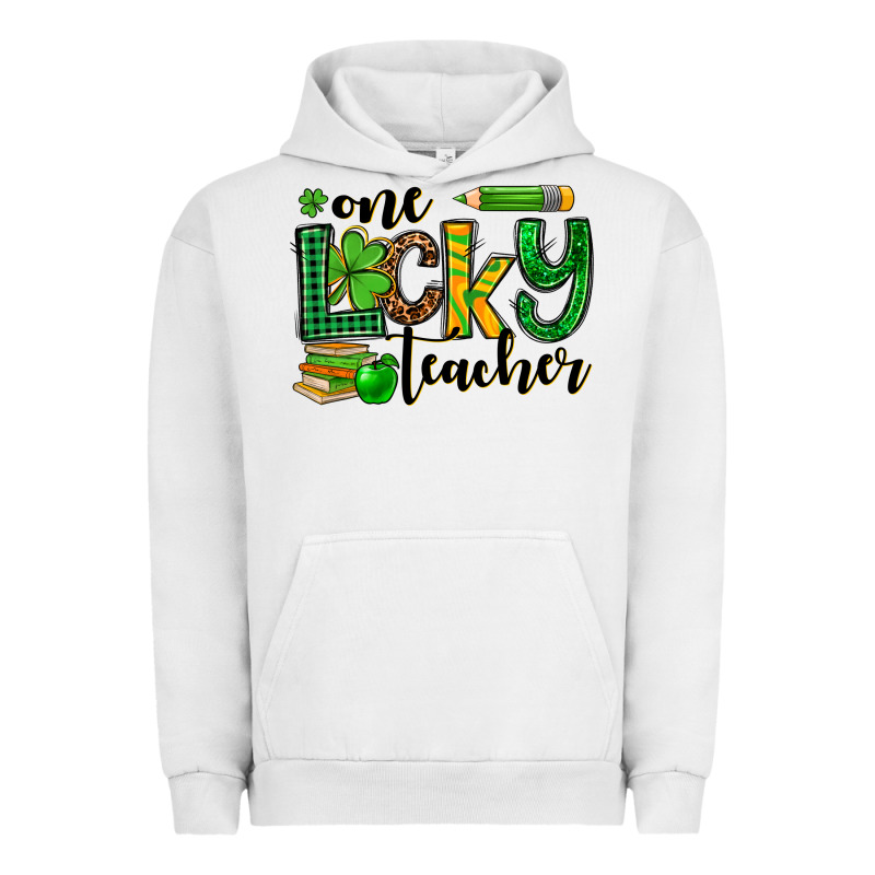 St. Patrick's One Lucky Teacher Urban Hoodie by OliviaCreatesArt | Teevron