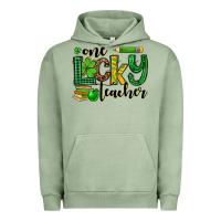 Pigment Oil Green St. Patrick's One lucky Teacher Urban Hoodie - OliviaCreatesArt