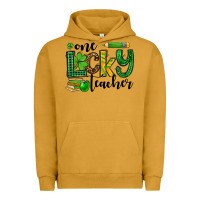 Pigment Peanut Butter St. Patrick's One lucky Teacher Urban Hoodie - OliviaCreatesArt