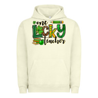 Pigment Pistachio St. Patrick's One lucky Teacher Urban Hoodie - OliviaCreatesArt