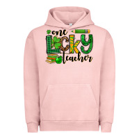 Pigment Salmon St. Patrick's One lucky Teacher Urban Hoodie - OliviaCreatesArt