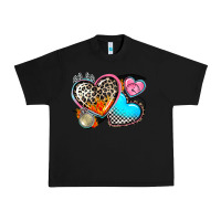 Black western leopard  racing  hearts Urban Heavy Tee - AdoDesignShop