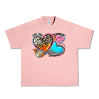 Salmon western leopard  racing  hearts Urban Heavy Tee - AdoDesignShop