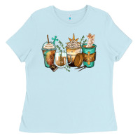 Baby Blue jesus coffee cups Ladies Tee - Zillion Design Studio