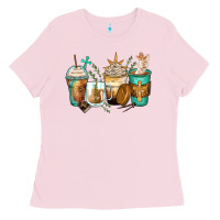 Bubblegum Pink jesus coffee cups Ladies Tee - Zillion Design Studio