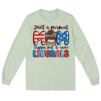 Matcha just a normal mom trying not to raise liberals Long Sleeve Tee - MaliasSmallBusiness