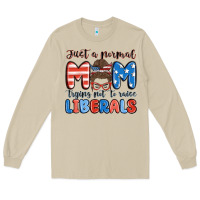 Mushroom just a normal mom trying not to raise liberals Long Sleeve Tee - MaliasSmallBusiness