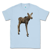 Dusty Blue moose fawn deer Classic Tee - LillyAllenDesigns