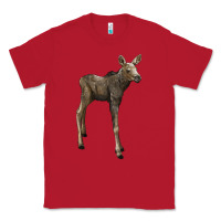 Red moose fawn deer Classic Tee - LillyAllenDesigns