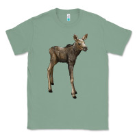 Sage moose fawn deer Classic Tee - LillyAllenDesigns