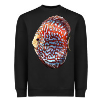 Black Discus Fish Heavyweight Sweatshirt - LillyAllenDesigns