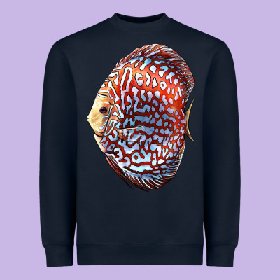 Discus Fish Heavyweight Sweatshirt Designed By Lillyallendesigns