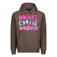 Coffee Breast Cancer Warrior Premium Hoodie - texasbilliewilder