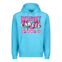 Ocean Blue Breast Cancer Warrior Premium Hoodie - texasbilliewilder