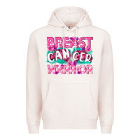 Pale Pink Breast Cancer Warrior Premium Hoodie - texasbilliewilder