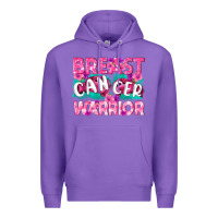 Purple Breast Cancer Warrior Premium Hoodie - texasbilliewilder