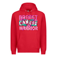 Red Breast Cancer Warrior Premium Hoodie - texasbilliewilder