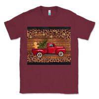 Burgundy Christmas truck Classic Tee - AdoDesignShop